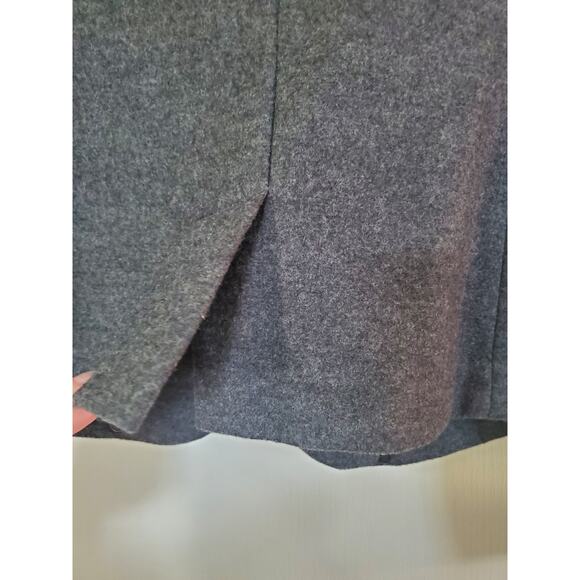 J. Crew Tuxedo 100% Wool Grey Black Preppy 1-Button Jacket Blazer, Women's 12 - Picture 12 of 13